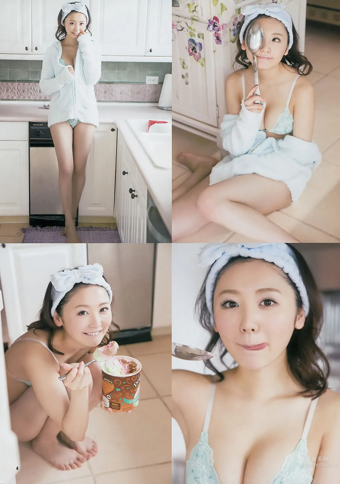 [Weekly Young Jump] 2014 No.20-22 おのののか 渋谷凪咲 新川优爱 木元みずき 川优爱 木元みずき_9
