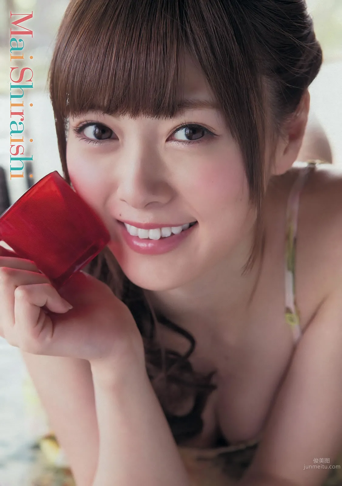 [Young Magazine] 2014 No.17 18 白石麻衣 西崎莉麻 吉田朱里 川岛海荷_7