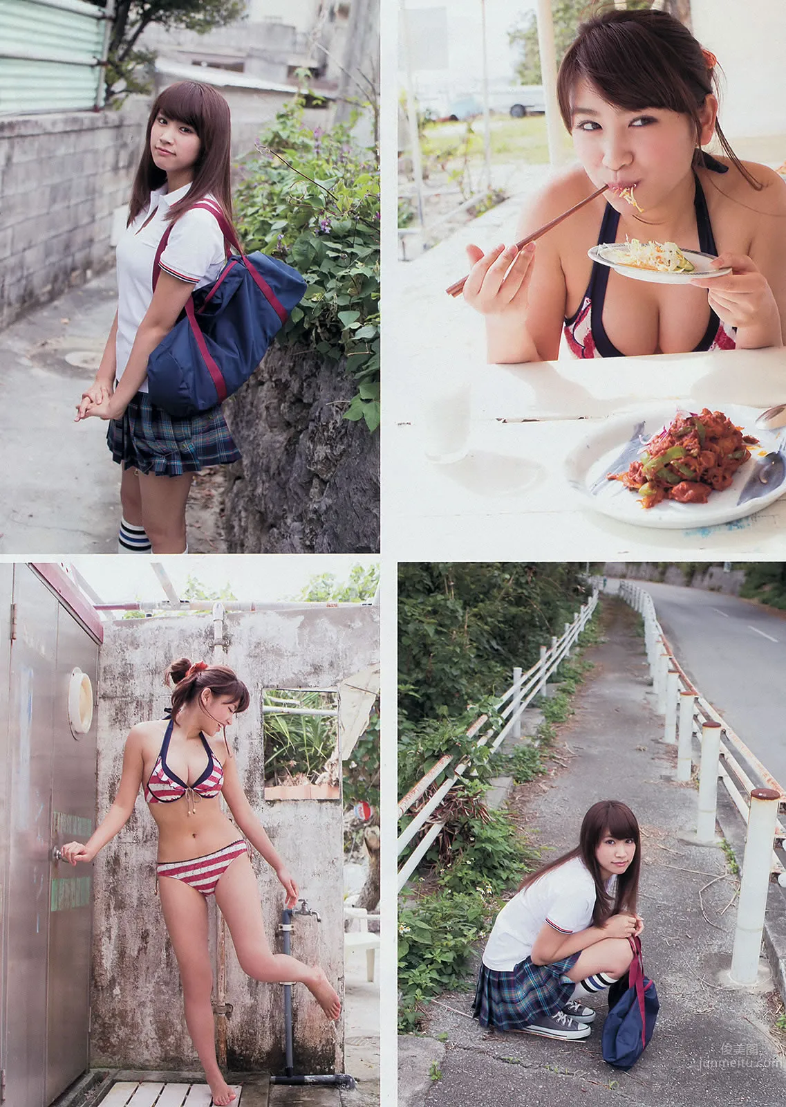 [Young Magazine] 2014 No.15 16 久松郁美 河西智美 古畑奈和 外崎梨香 6