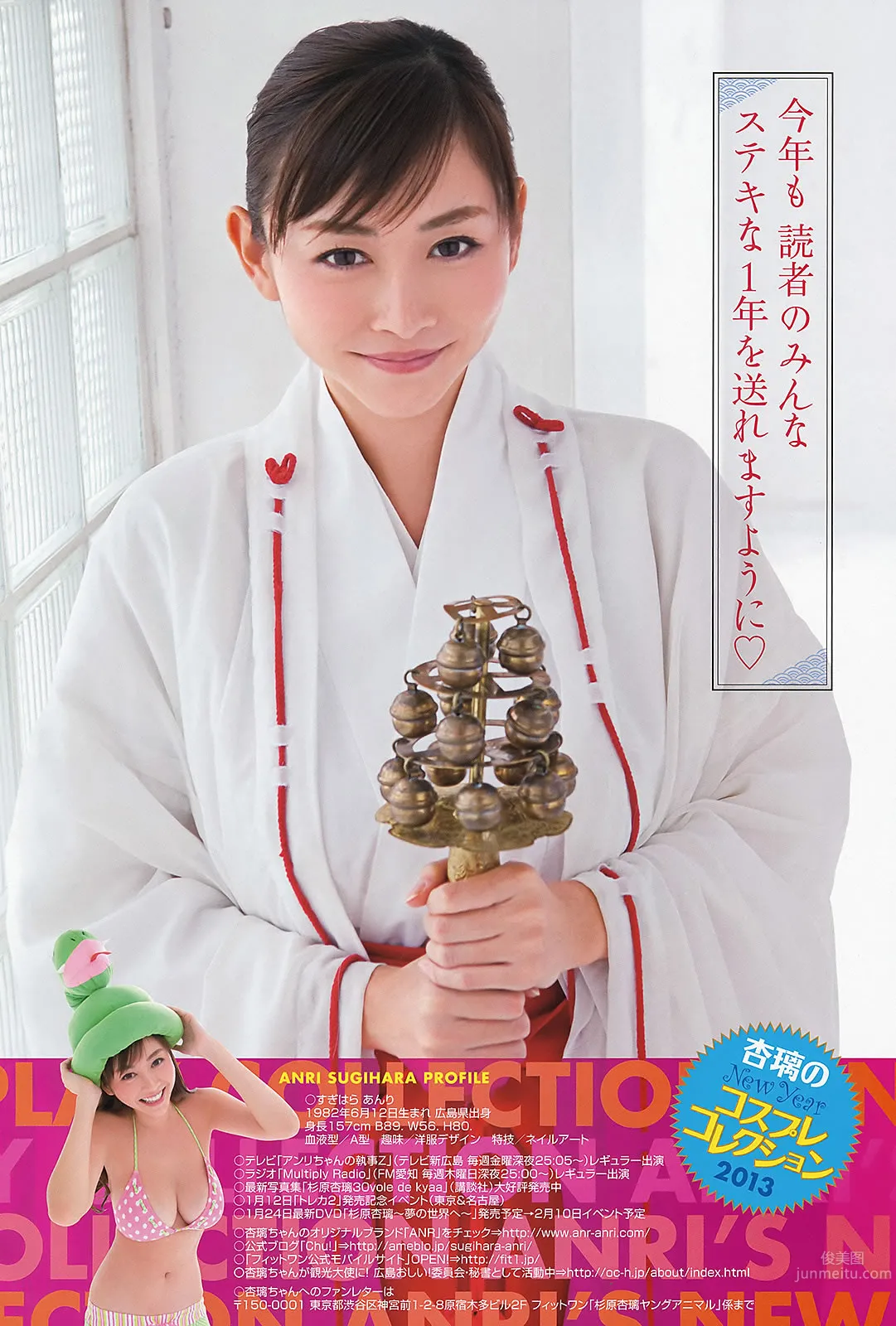 [Young Animal Arashi] 2013 No.01 恵比壽マスカッツ 杉原杏璃 佐々木心音 麻美ゆま 17