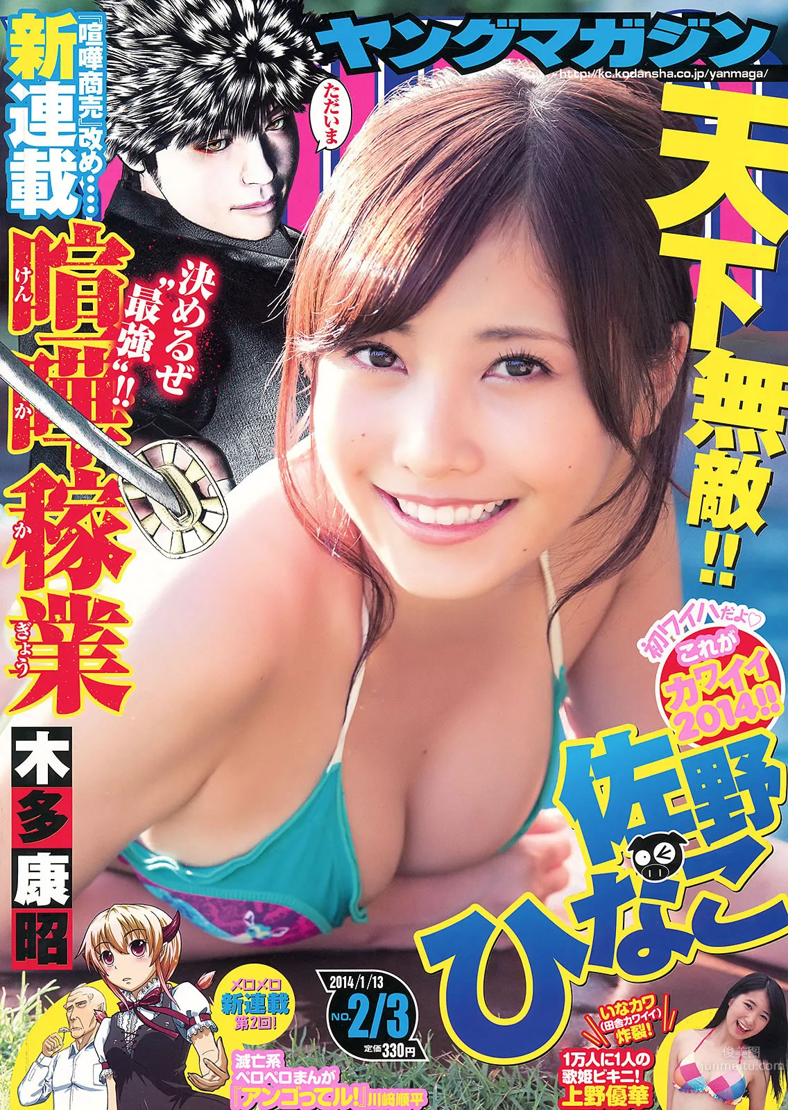 [Young Magazine] 2014 No.01-03 佐野ひなこ 上野優華 トリンドル玲奈 マギー 笕美和子 2