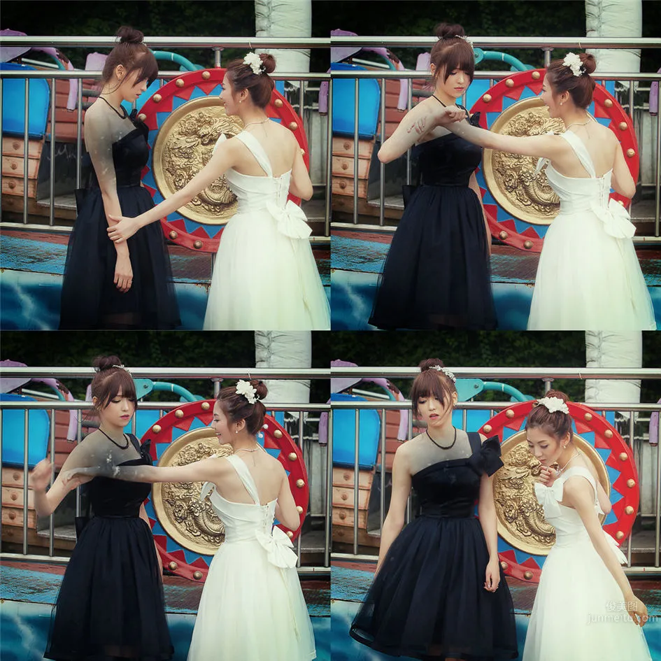 韩国车模女神李恩慧 黑色天使写真_4