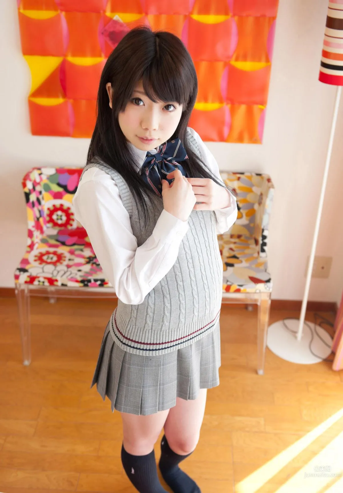 Kui Xia (Natsu Aoi) - Fresh Eye-Catching School Uniform Photo Shoot photo 7