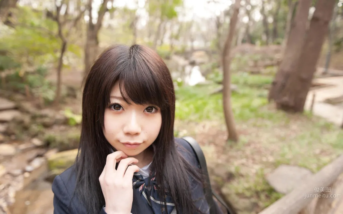Kui Xia (Natsu Aoi) - Fresh Eye-Catching School Uniform Photo Shoot photo 38