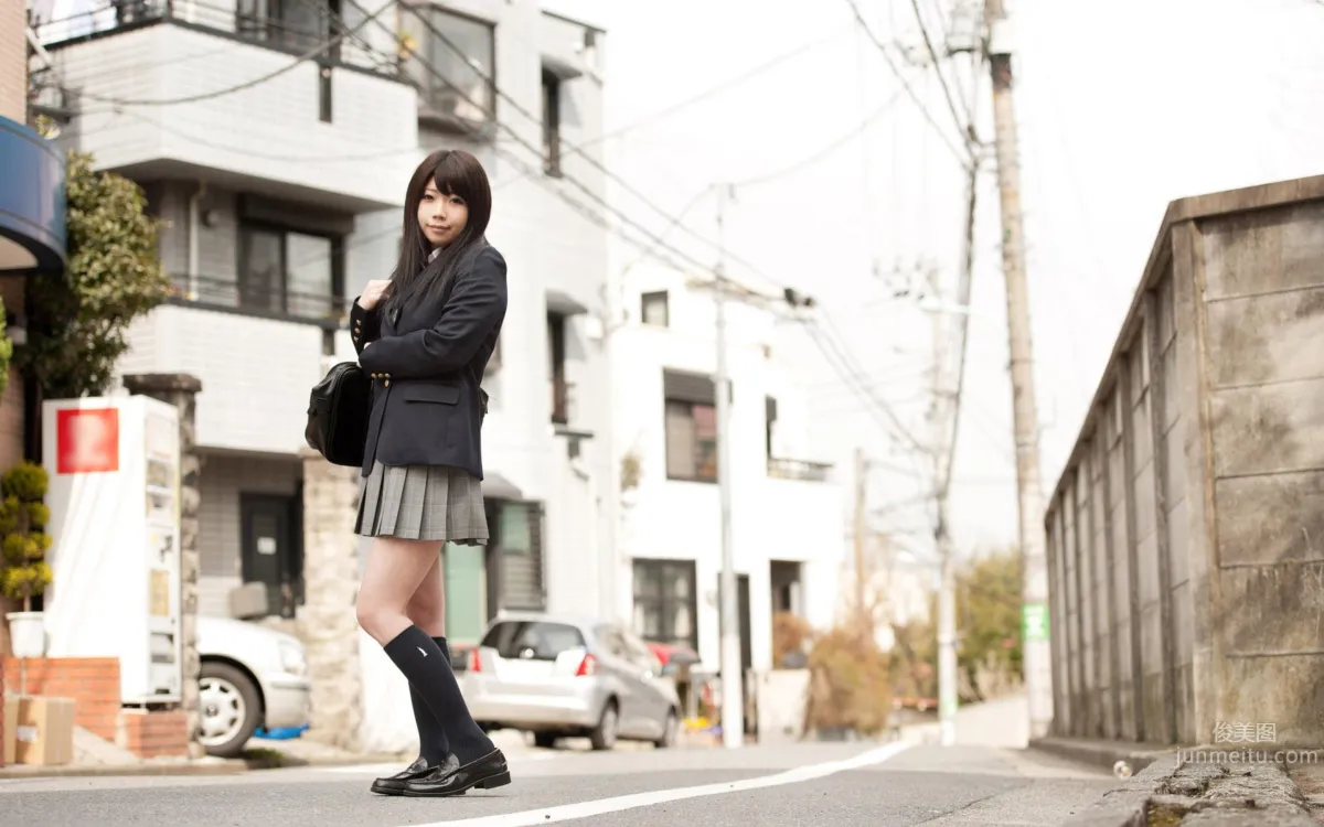 Kui Xia (Natsu Aoi) - Fresh Eye-Catching School Uniform Photo Shoot photo 22