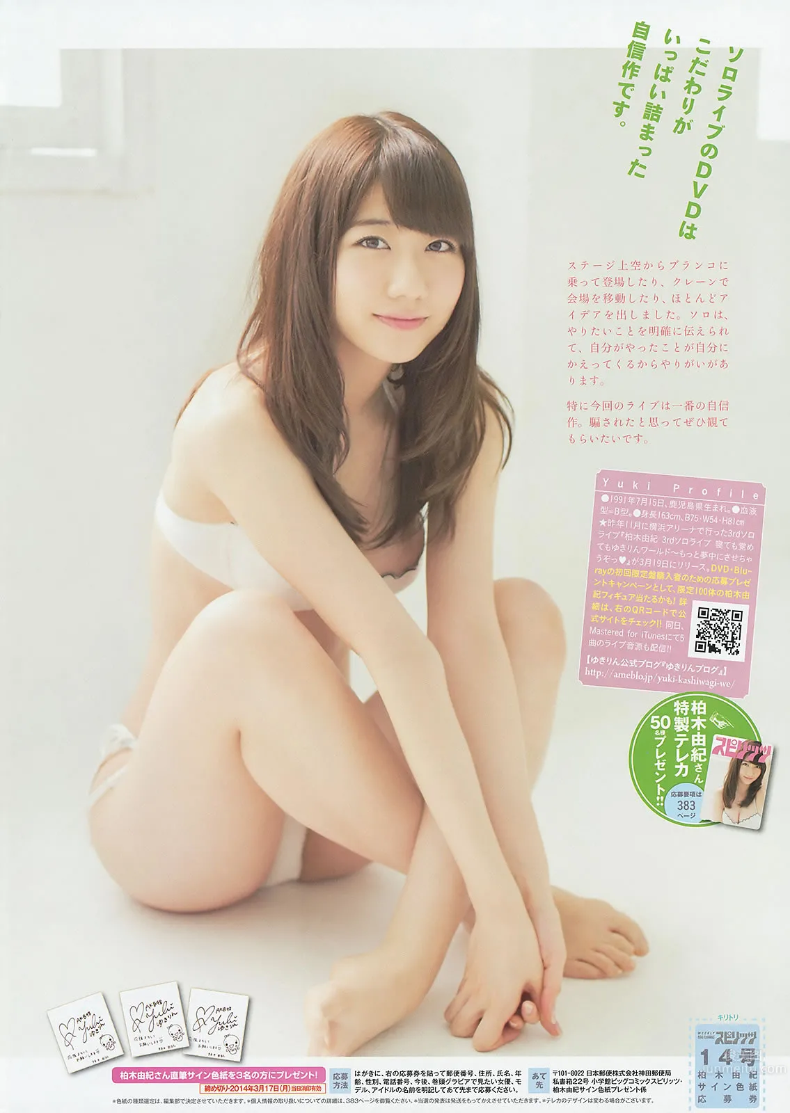 [Weekly Big Comic Spirits] 2014 No.11-14 生田鬥真 小芝風花 しほの涼 松井玲奈 柏木由紀 18