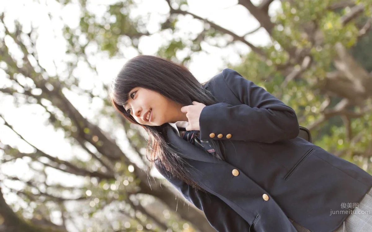 Kui Xia (Natsu Aoi) - Fresh Eye-Catching School Uniform Photo Shoot photo 35