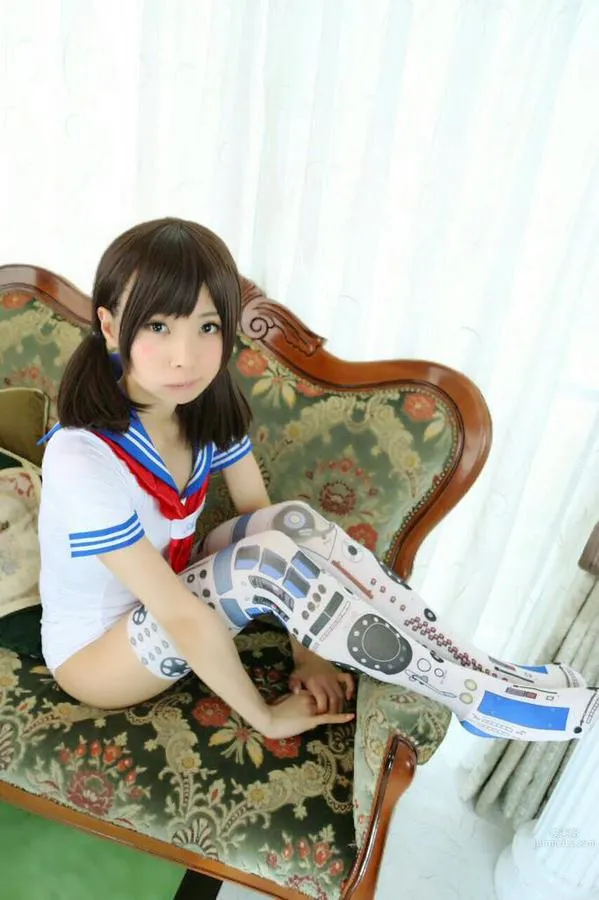 Qinai Merika - Popular Coser Open-Chest Swimsuit Temptation photo 25