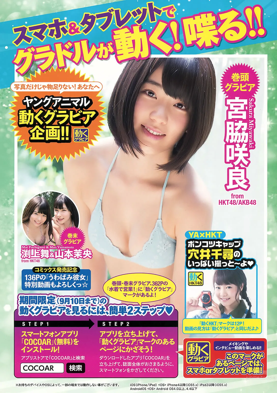 [Young Animal] 2015 No.16-17 兒玉遙 朝長美桜 宮脇咲良 山本茉央 渕上舞 3