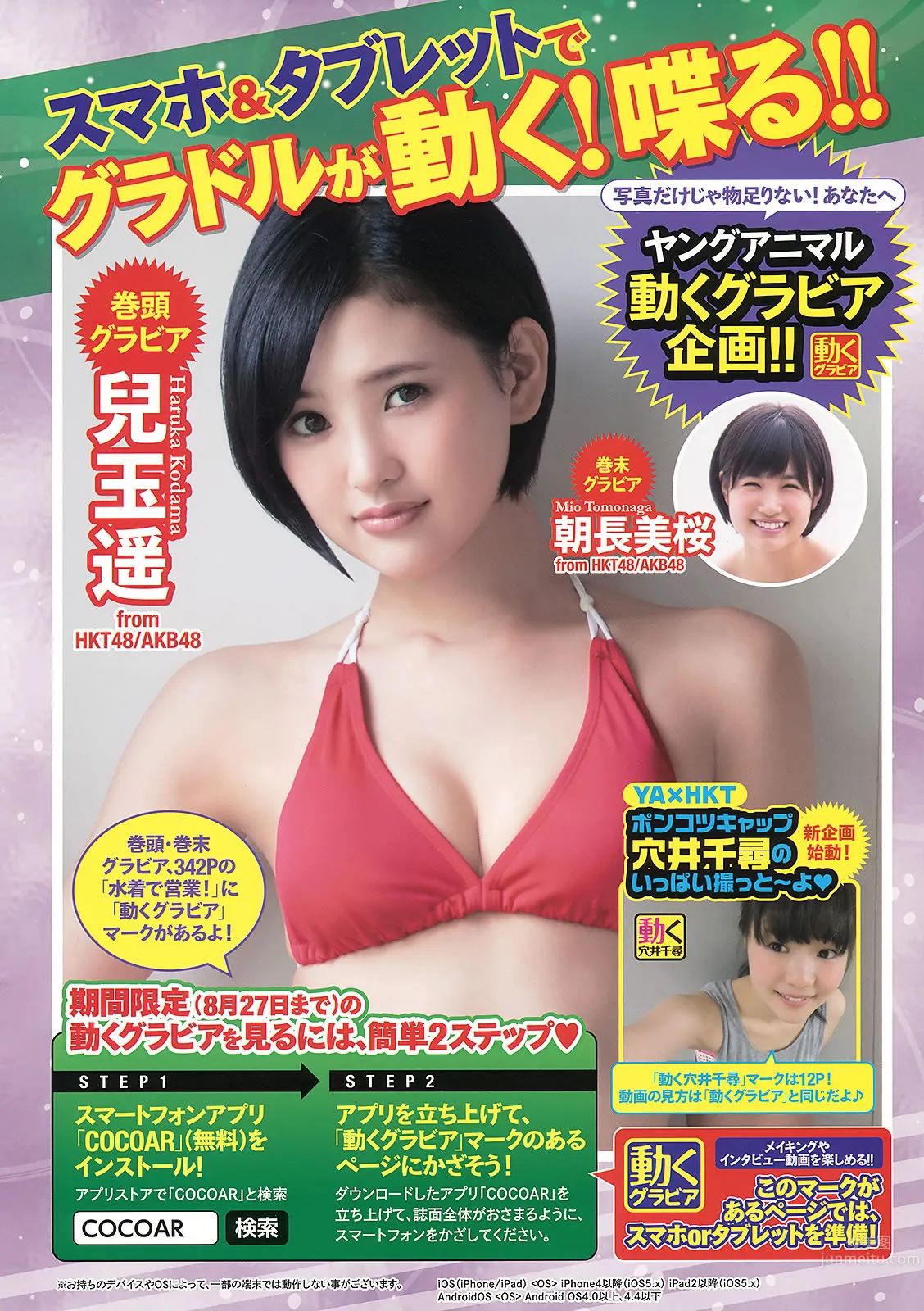 [Young Animal] 2015 No.16-17 兒玉遙 朝長美桜 宮脇咲良 山本茉央 渕上舞 4