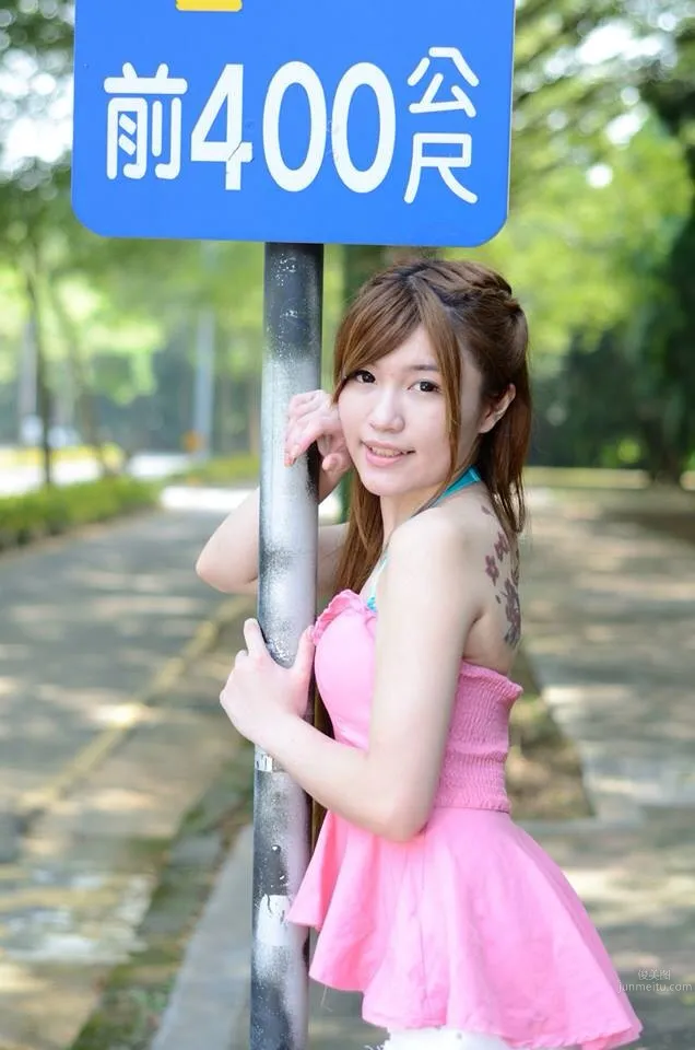 Xie Jiahui, Fair and Sweet Outdoor Model photo 7
