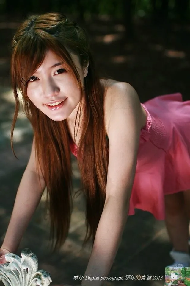 Xie Jiahui, Fair and Sweet Outdoor Model photo 8