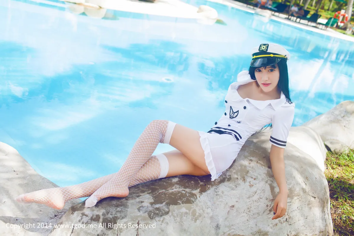 杨上萱- [TGOD推女神] 军舰上的海军女警花 沙巴系列写真 ~_50