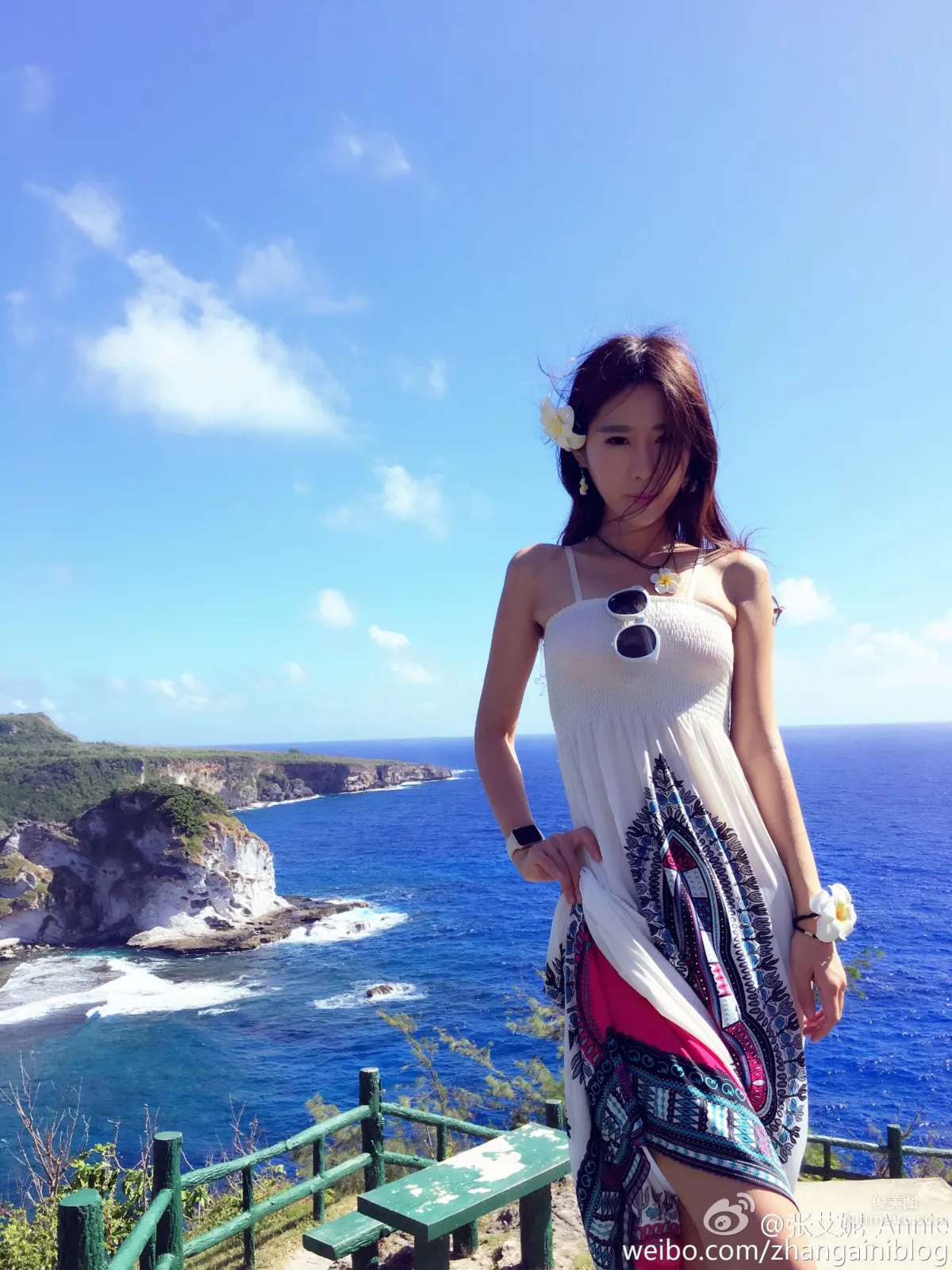 Zhang Aini Annie, Sexy and Eye-Catching Weibo Private Shoot photo 2