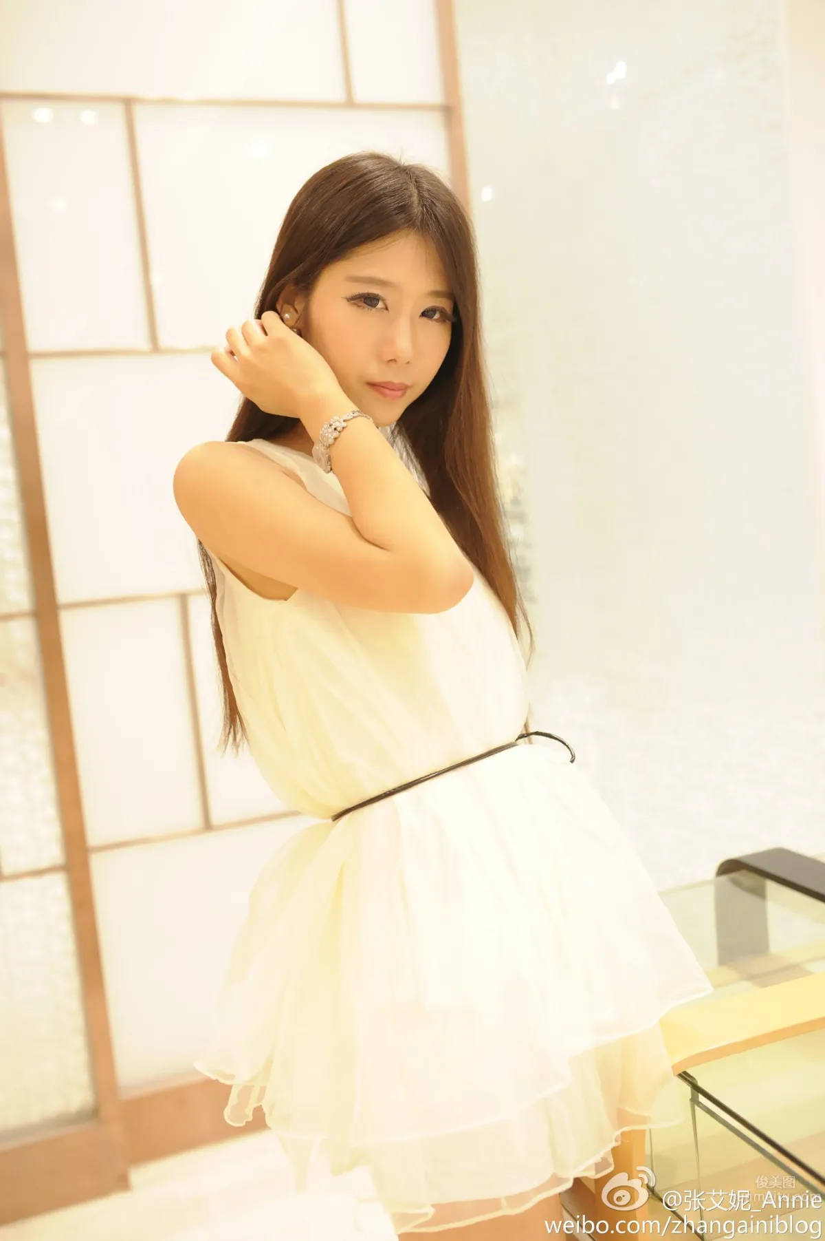 Zhang Aini Annie, Sexy and Eye-Catching Weibo Private Shoot photo 12