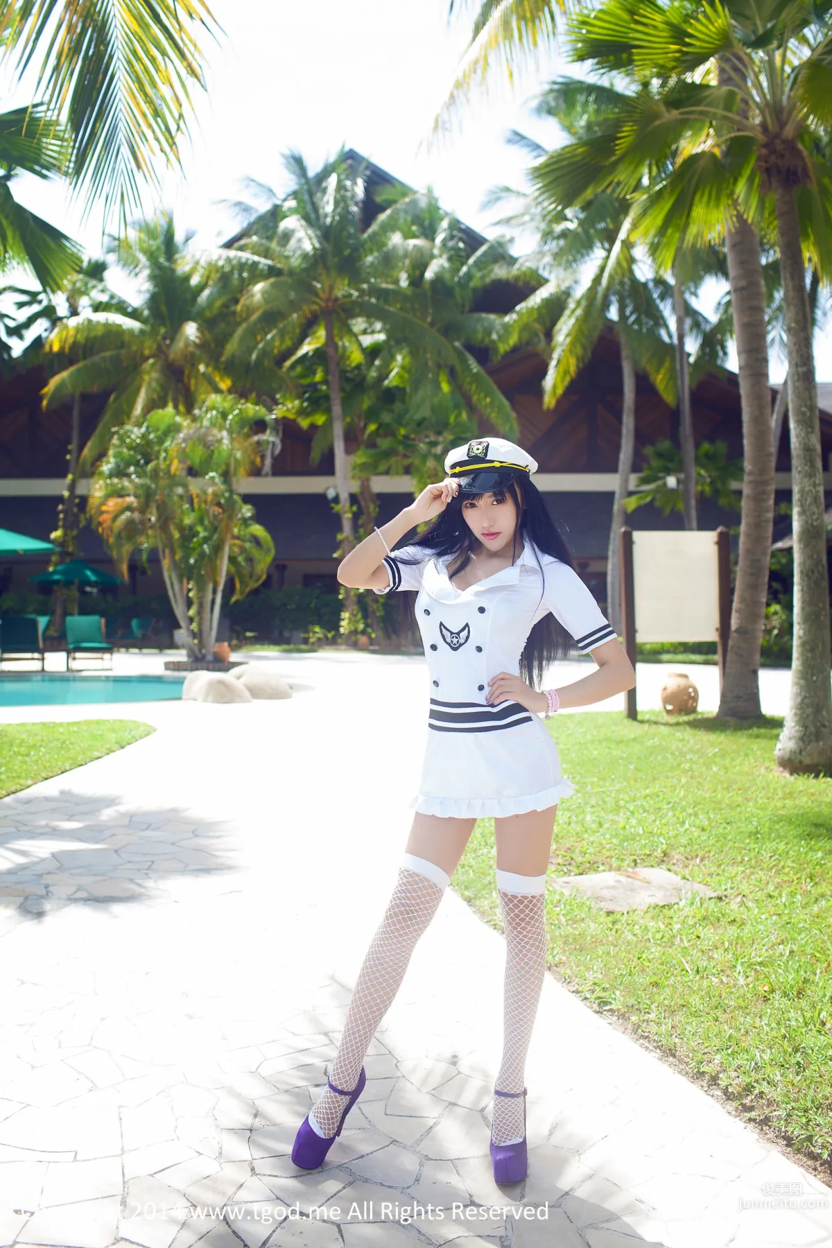 杨上萱- [TGOD推女神] 军舰上的海军女警花 沙巴系列写真 ~_29