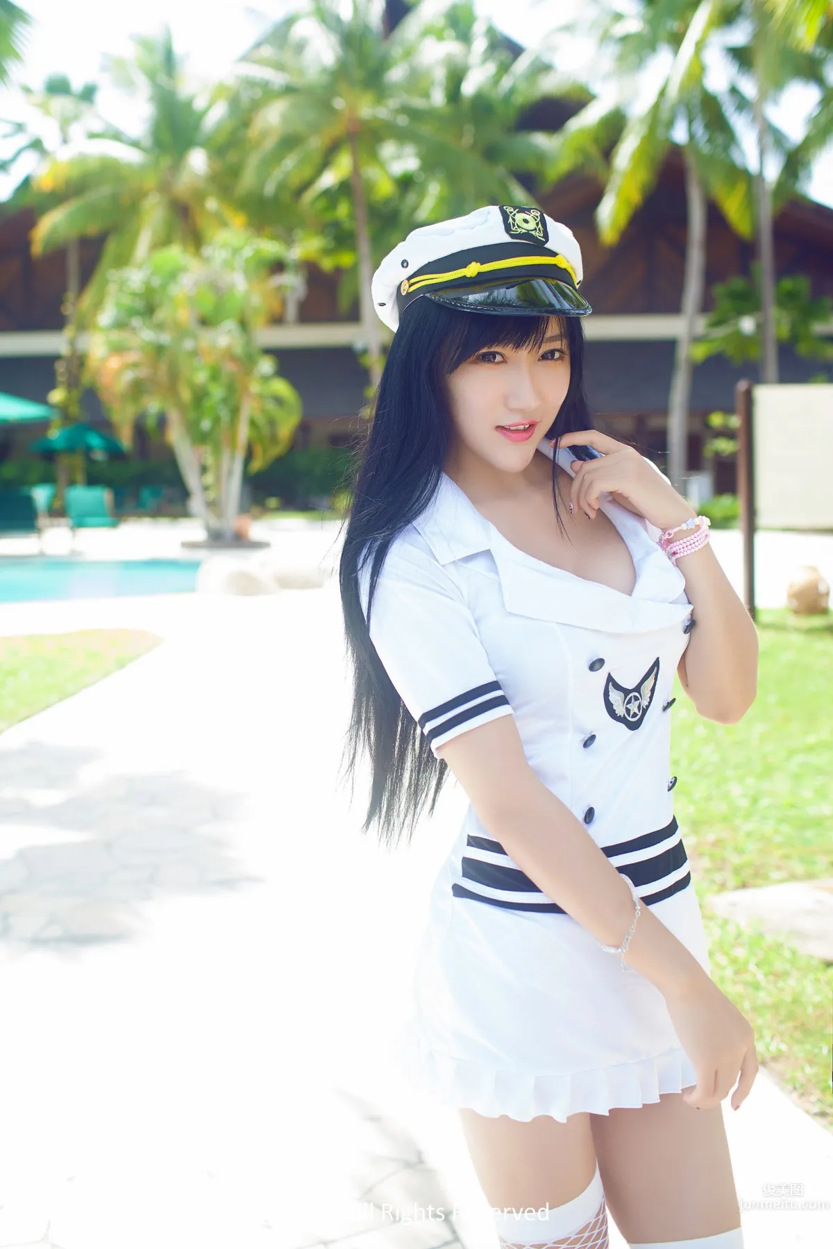 杨上萱- [TGOD推女神] 军舰上的海军女警花 沙巴系列写真 ~_31