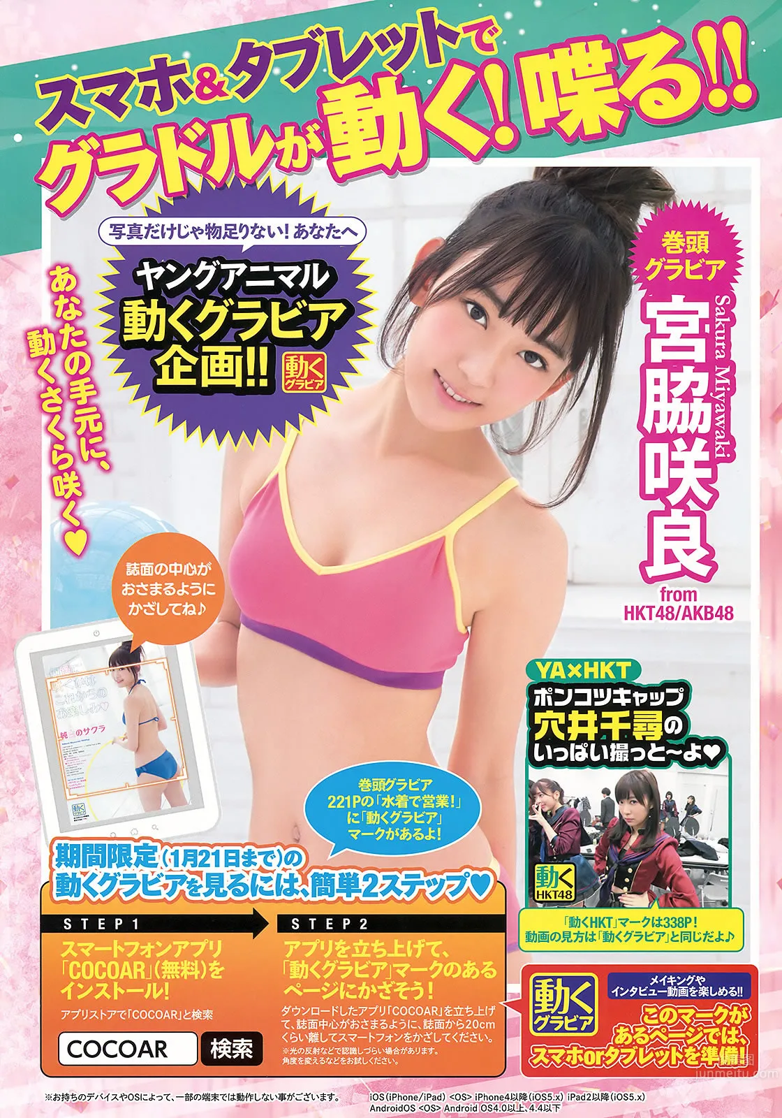 [Young Animal] 2016 No.02 03 宮脇咲良 本村碧唯 朝長美桜 渕上舞_3