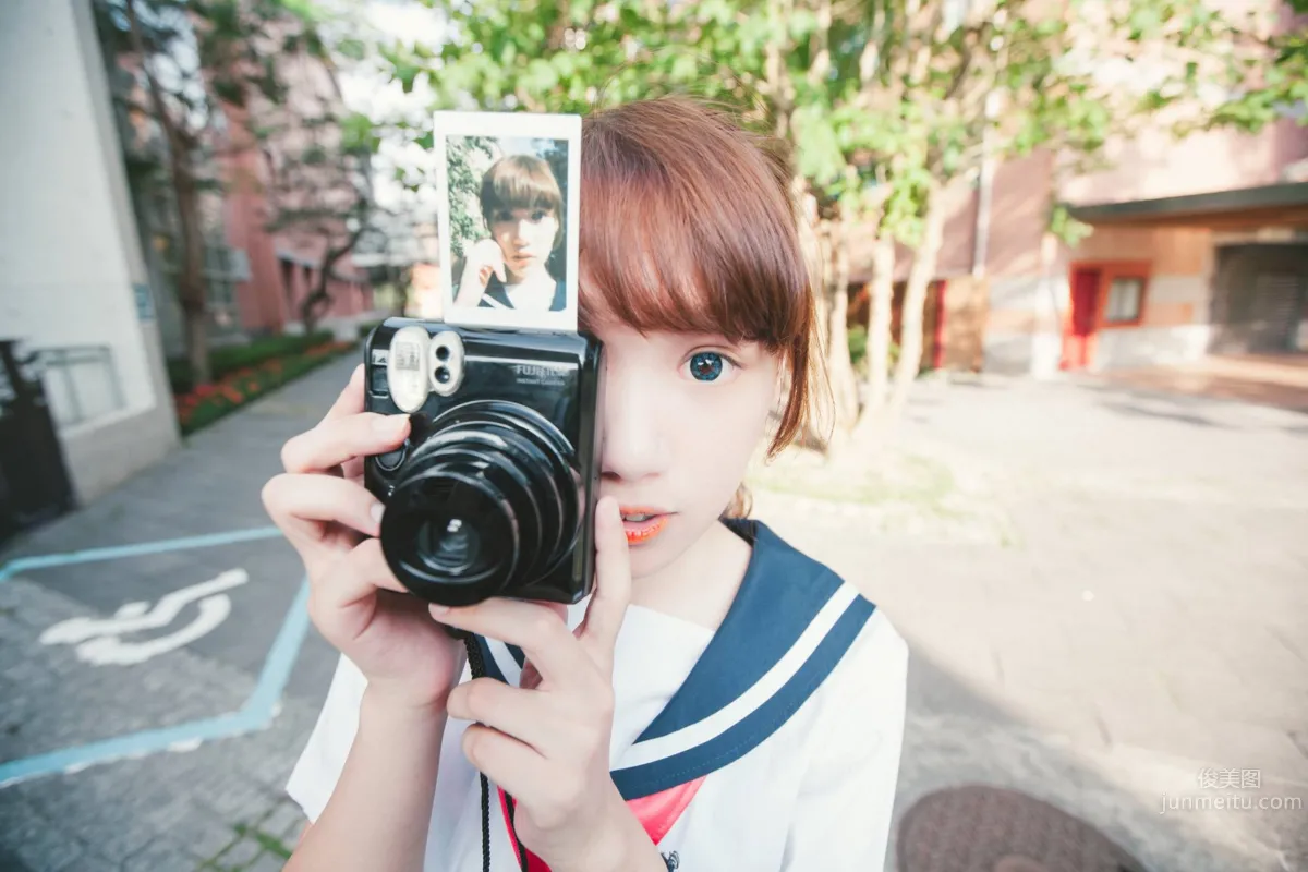 Lv Jialing, Super Cute Fuxing High School Japanese-Style School Beauty photo 2