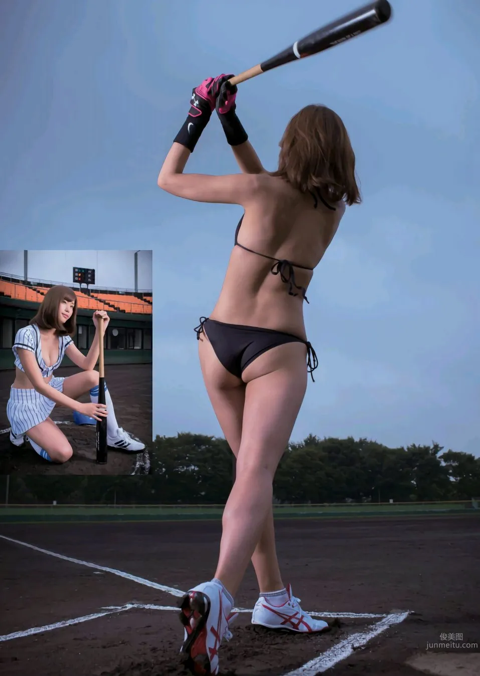 Ami Inamura, Beautiful Legs Fully Revealed! The Divine First Pitch photo 16