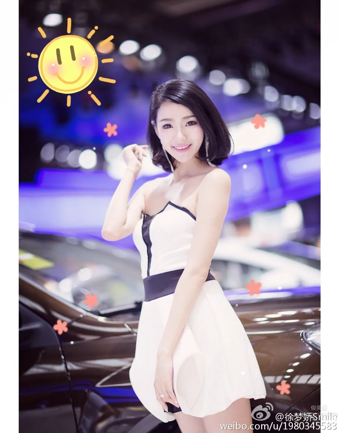 Xu Mengjiao Smile, Fashionable and Beautiful Car Model photo 10