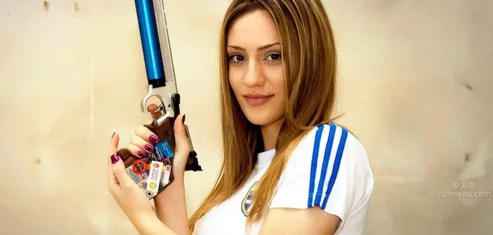 Anna Korakaki - Greek Shooting Goddess Chest Shaking Girl photo 12