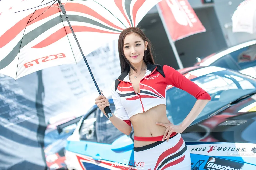 架景- 南韓美女賽車女郎清爽寫真 19