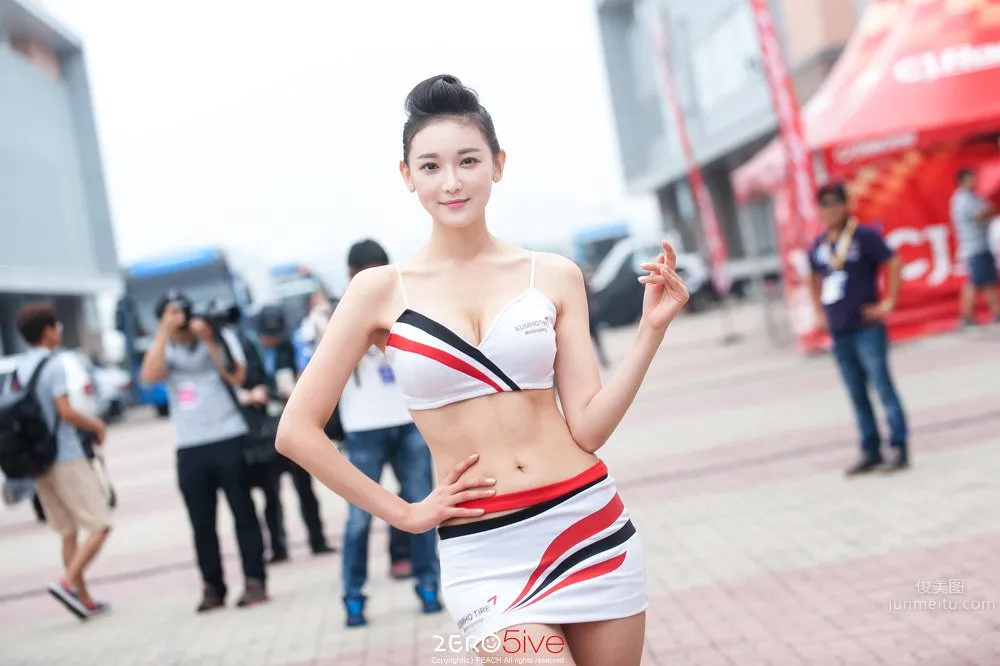 架景- 南韓美女賽車女郎清爽寫真 34