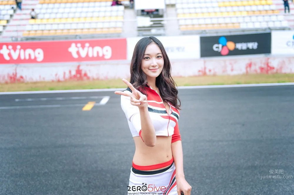 架景- 南韓美女賽車女郎清爽寫真 27