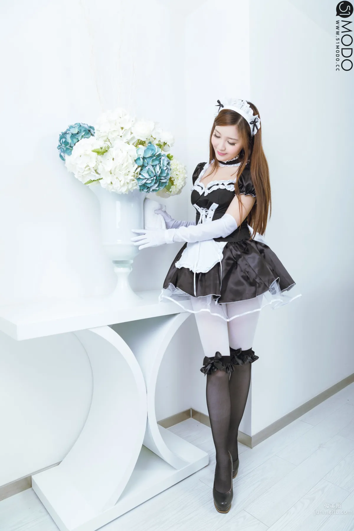 Wang Jieying, [51MODO Goddess Legs Magazine] Vol.6, Cute Maid photo 39