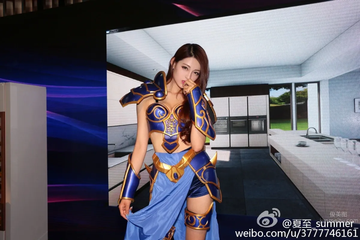 Big Ears Xia Zhi, Beautiful and Elegant Car Model Private Shoot photo 22