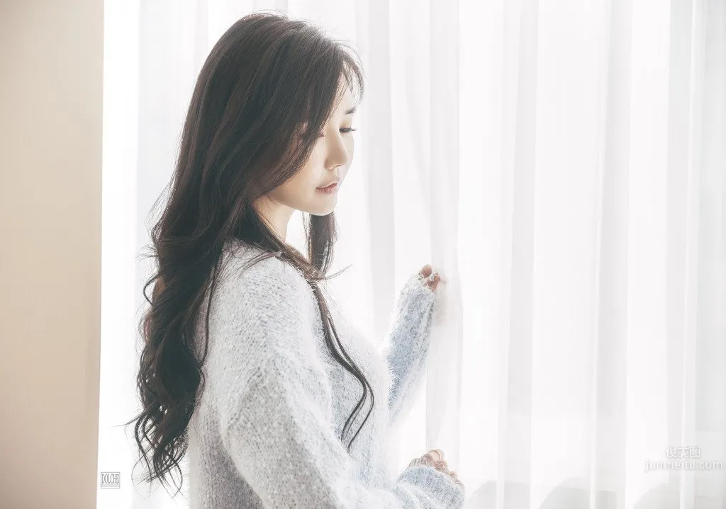 Han Jiaen, South Korean Model Ultra Charming Home Photo Set photo 19