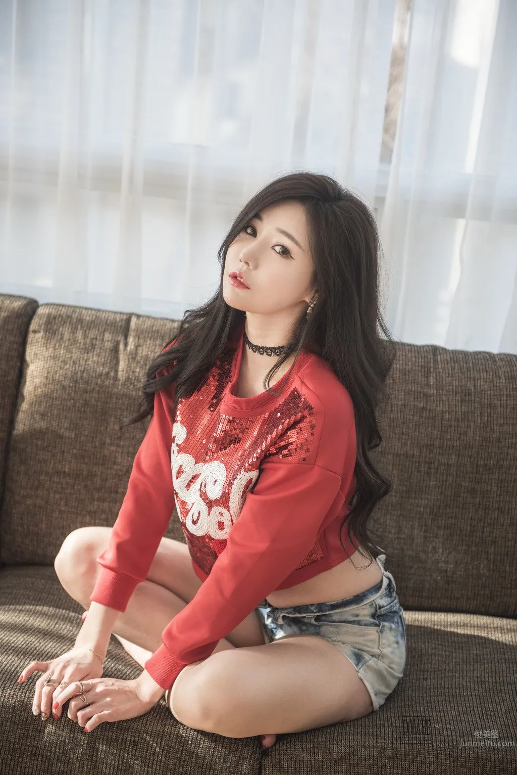 Han Jiaen, South Korean Model Ultra Charming Home Photo Set photo 41