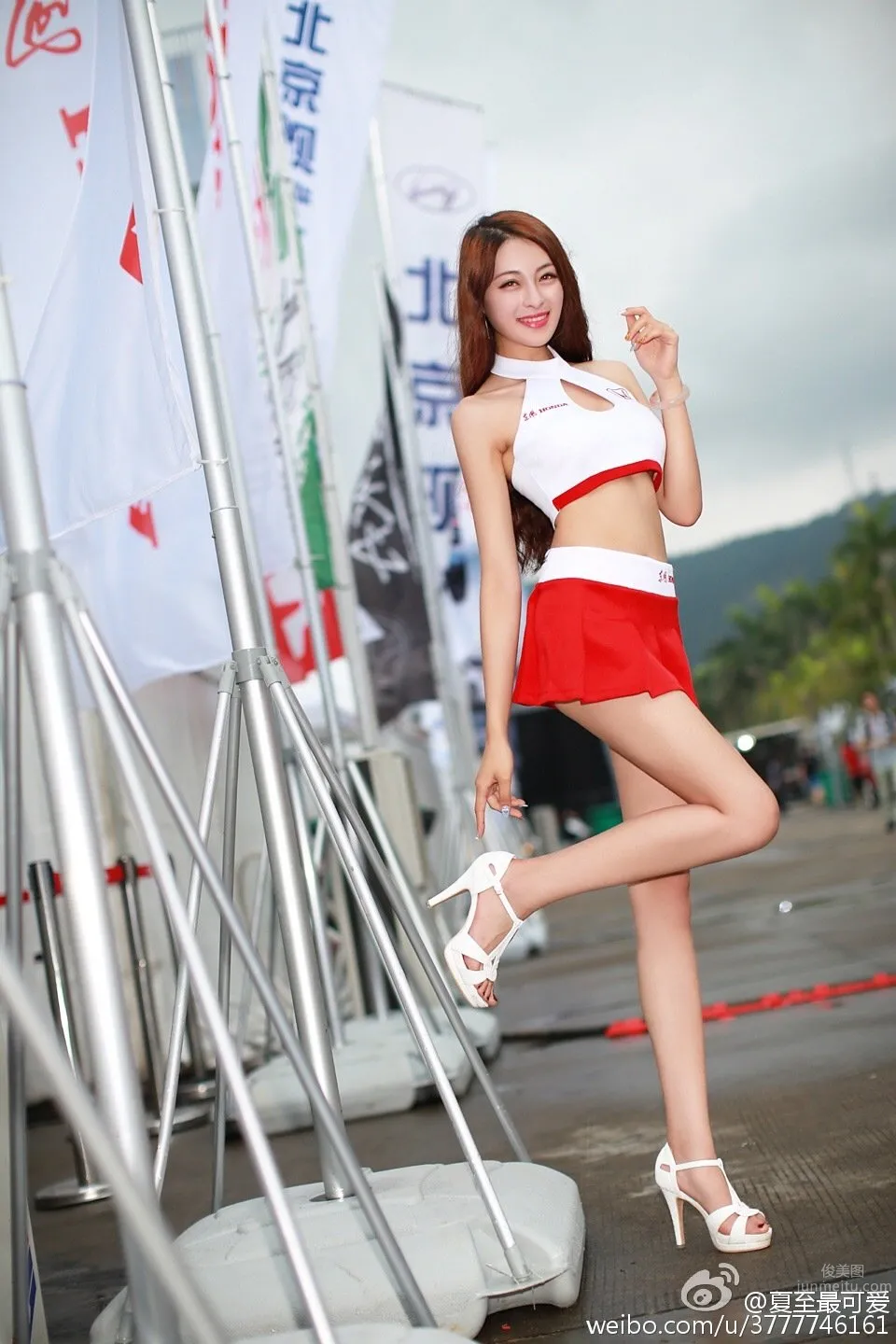 Big Ears Xia Zhi, Beautiful and Elegant Car Model Private Shoot photo 20
