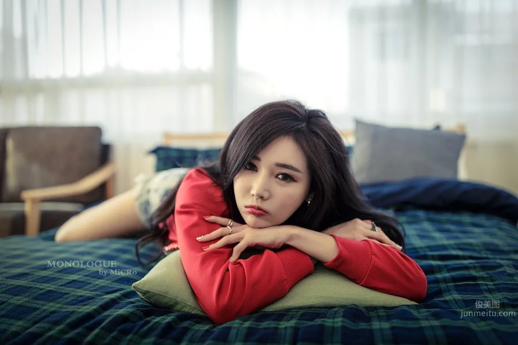 Han Jiaen, South Korean Model Ultra Charming Home Photo Set photo 43