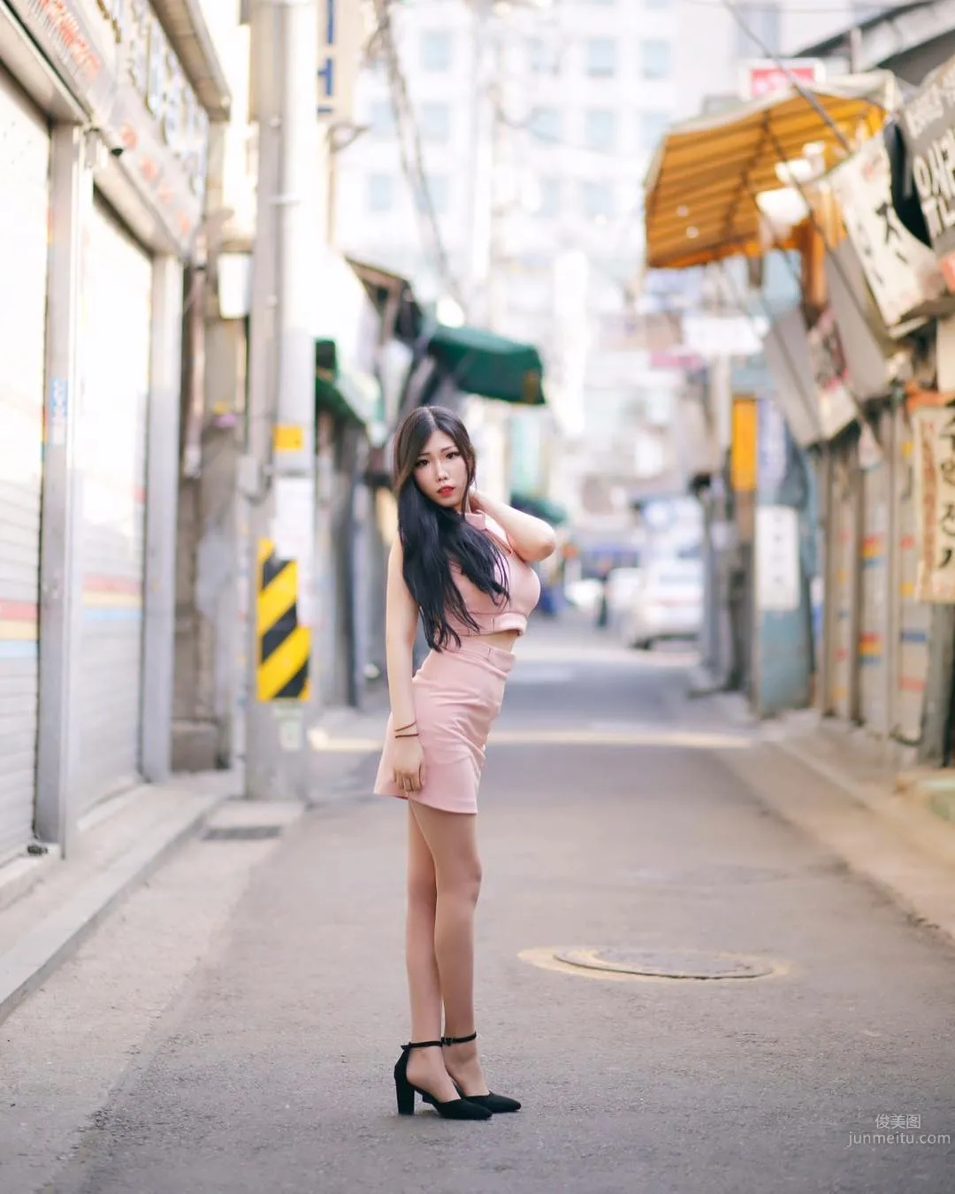 韓國美女조달쏭 街頭性感寫真美圖 29