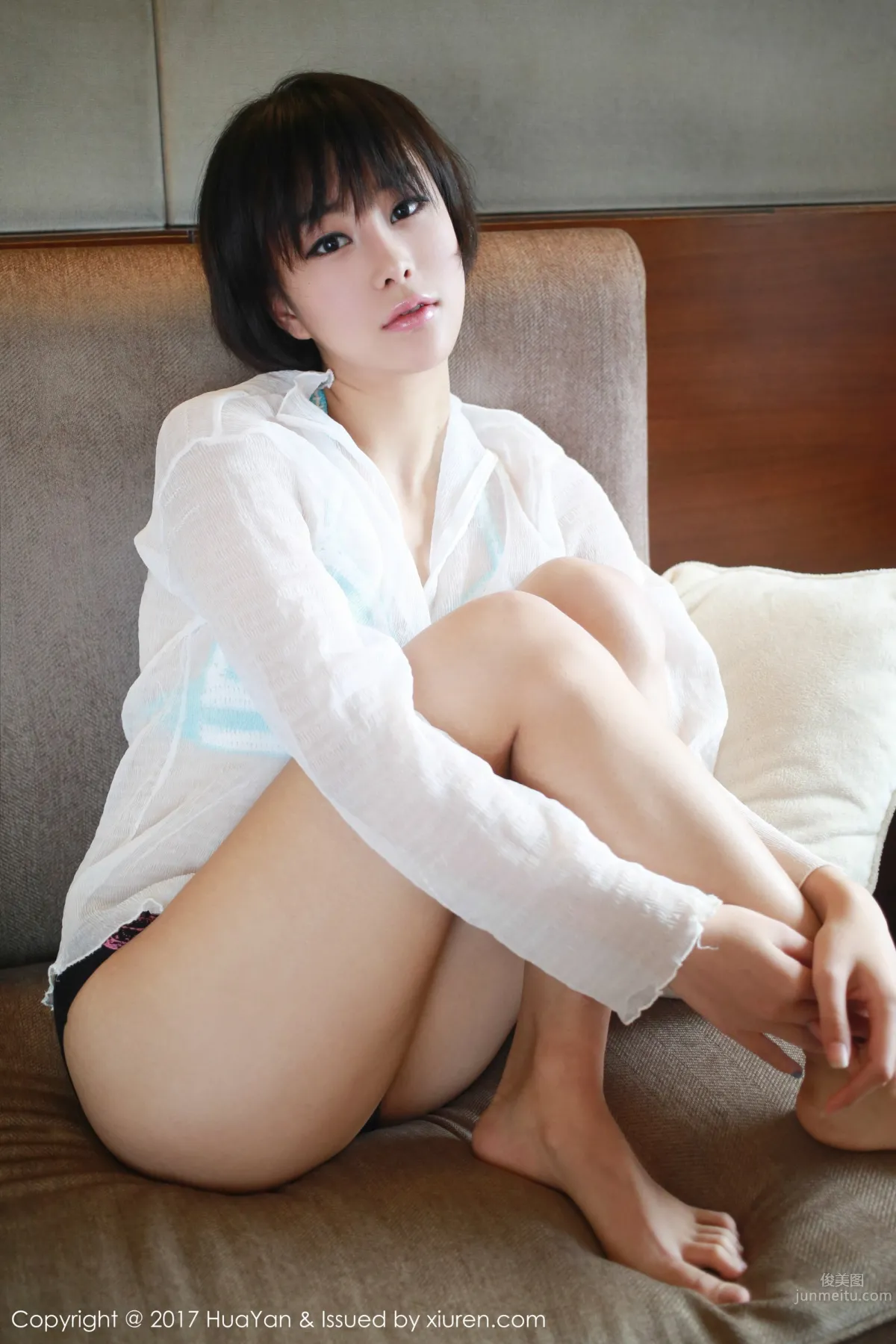 清新短发艺蕾 日系风班比跪_2