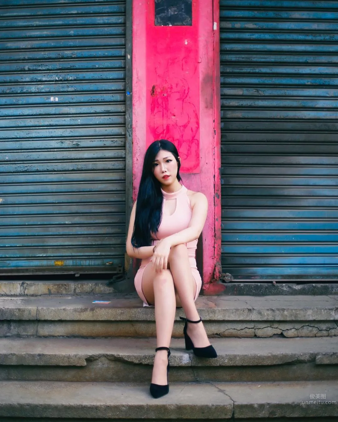 韓國美女조달쏭 街頭性感寫真美圖 33
