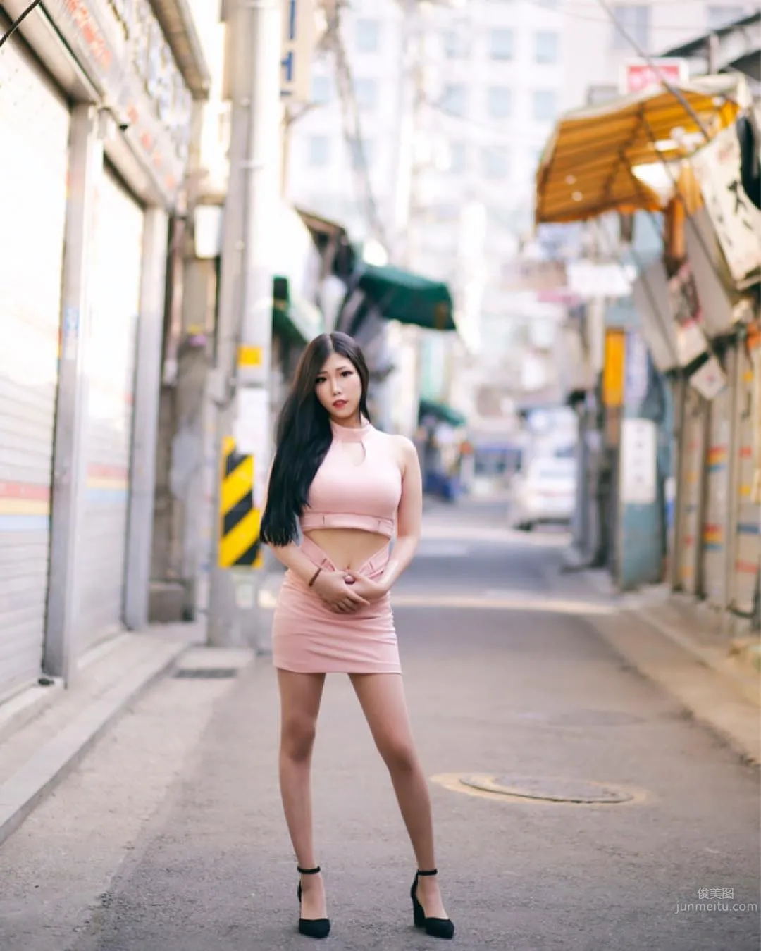 韓國美女조달쏭 街頭性感寫真美圖 35