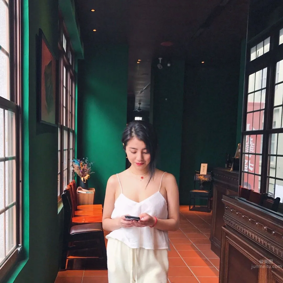 超美混血儿Tia 侧面运动照激似小昆凌_28