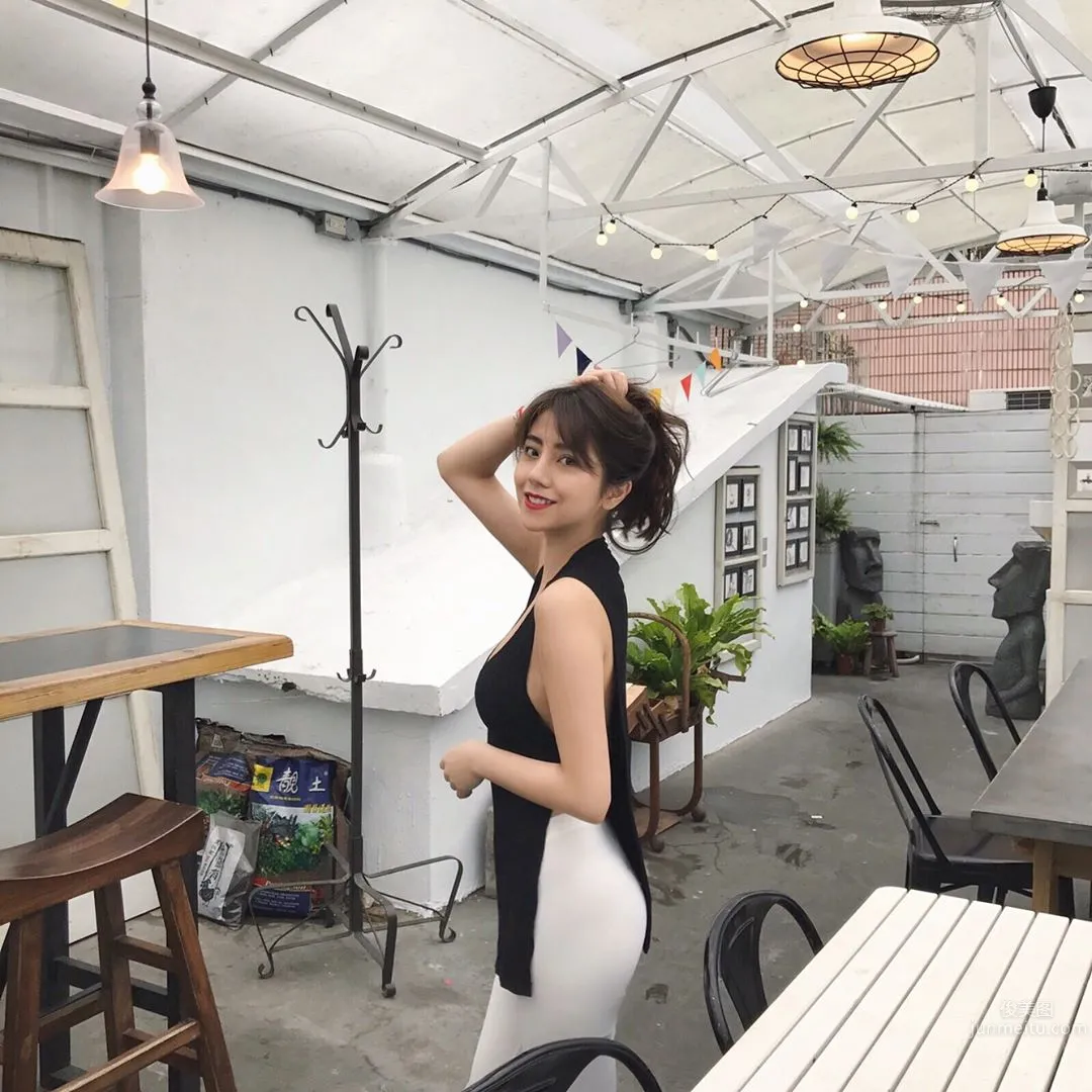 超美混血儿Tia 侧面运动照激似小昆凌_22