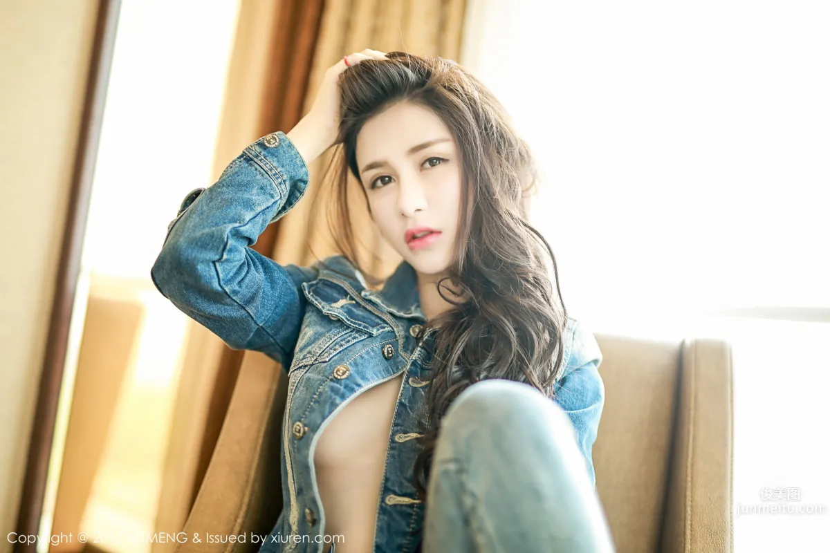 美人李李七七喜喜 香肩玉足牛仔服 12