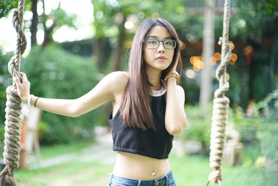 Glasses Girl Panidsara Nakha, A Down-to-Earth Thai Girl photo 30