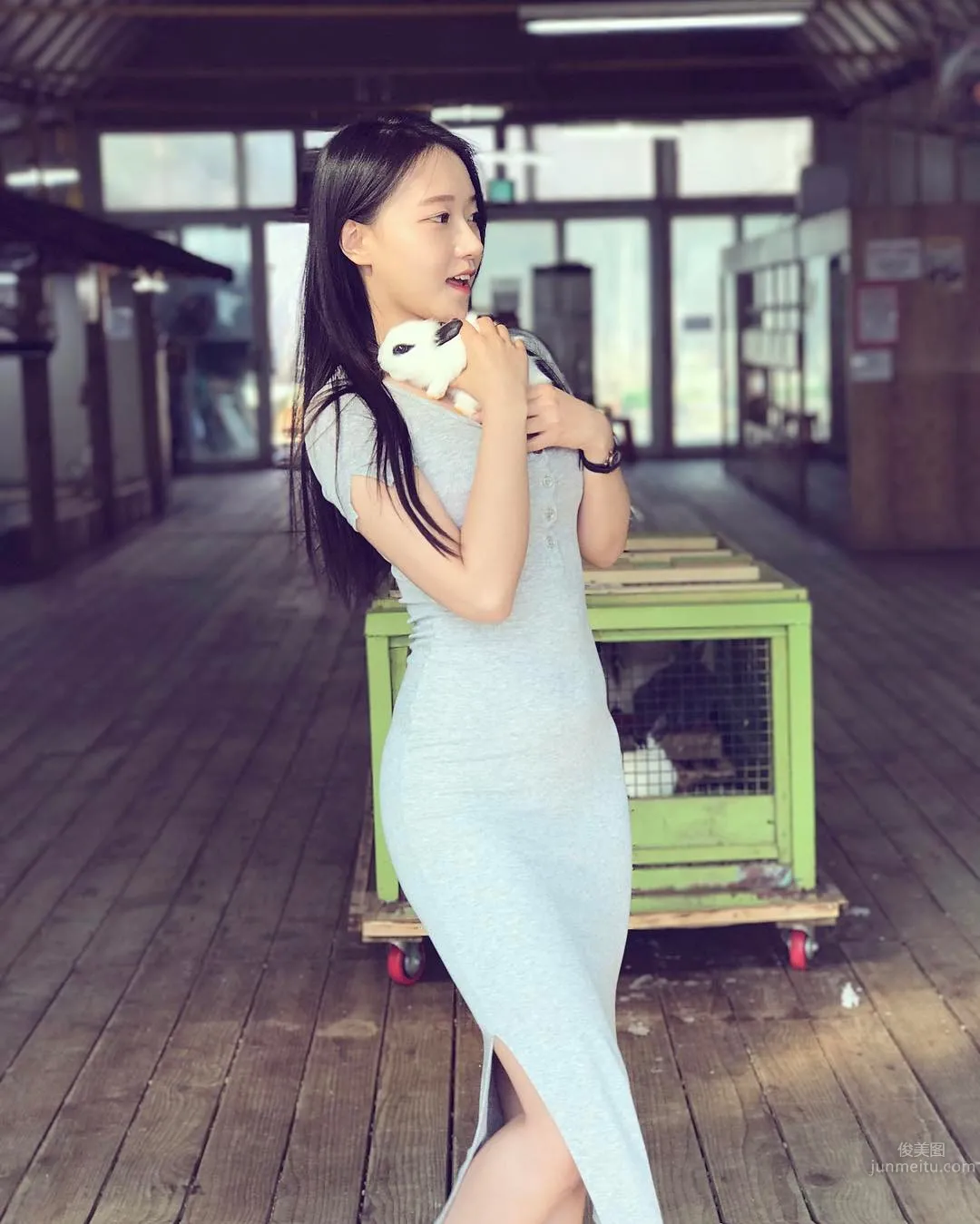 Korean Fresh Girl m_loveea Shows Off Hot Figure Doing Yoga photo 18
