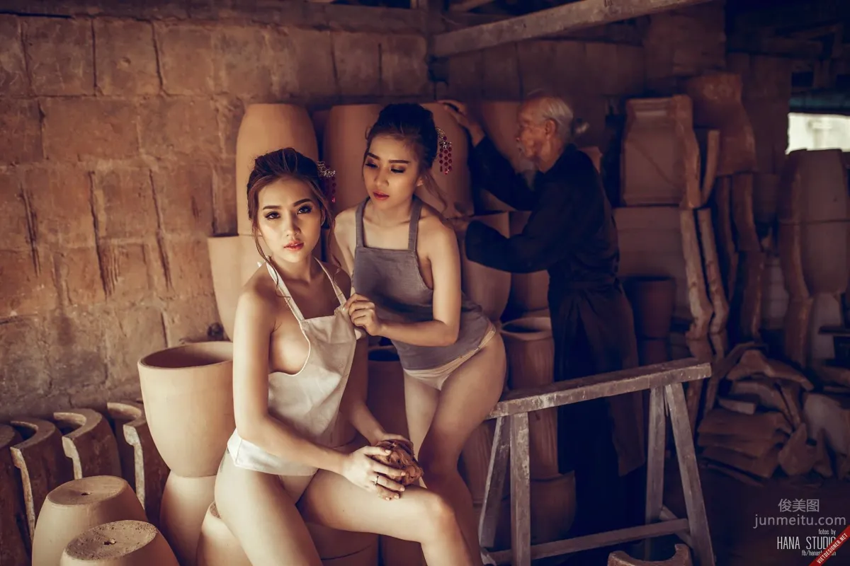 Vietnamese Countryside Sisters Series: Pottery Village Photos photo 9