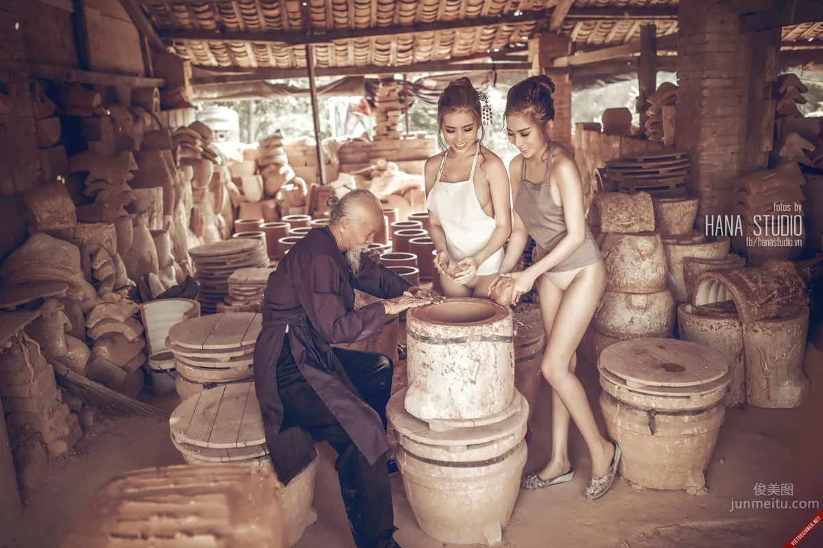 Vietnamese Countryside Sisters Series: Pottery Village Photos photo 39