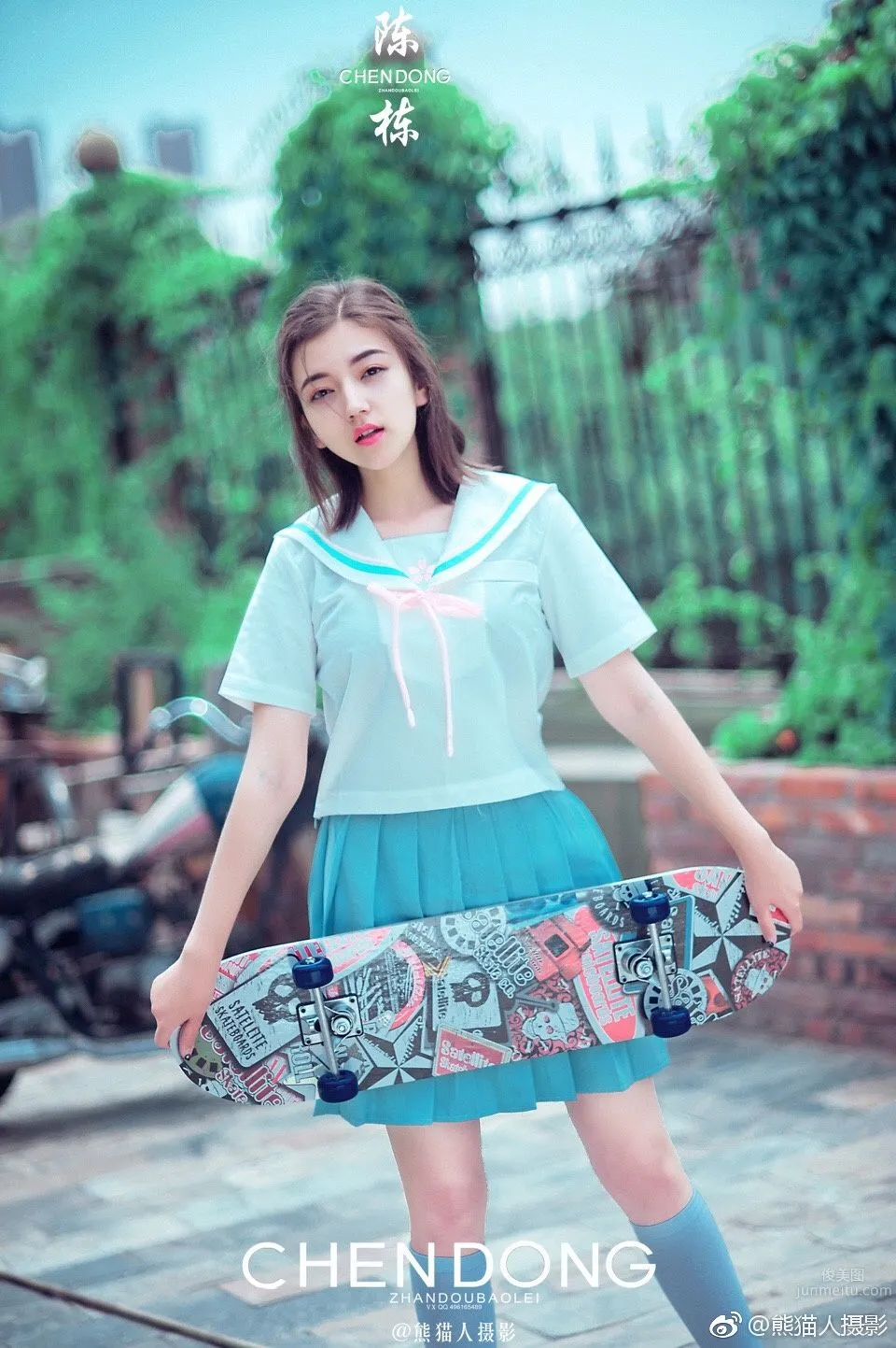 维族美女苏比 微博时尚私房写真_56