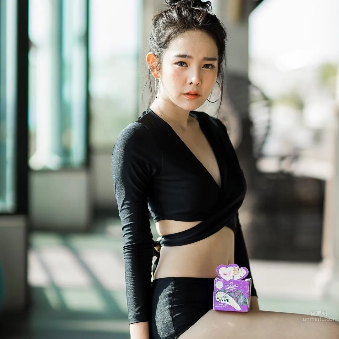 泰國清新短發正妹 Pumpui超細嫩腿逆天 51