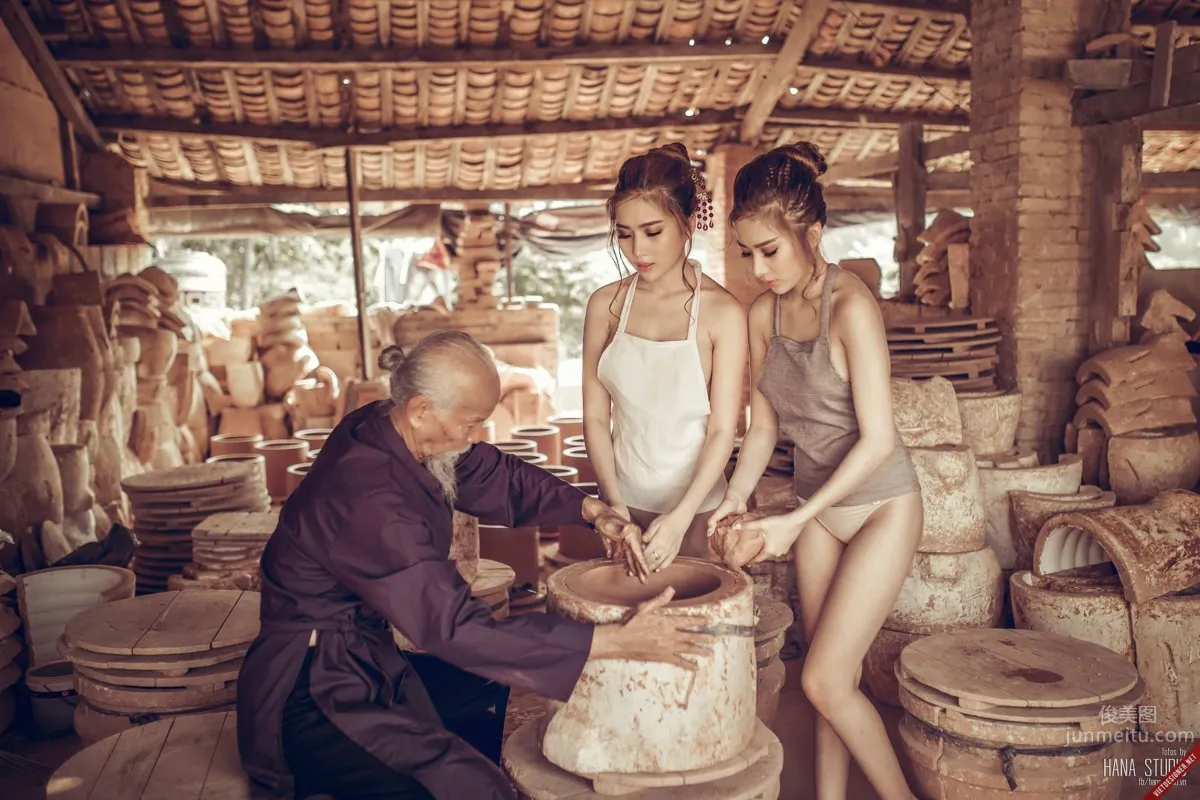 Vietnamese Countryside Sisters Series: Pottery Village Photos photo 6