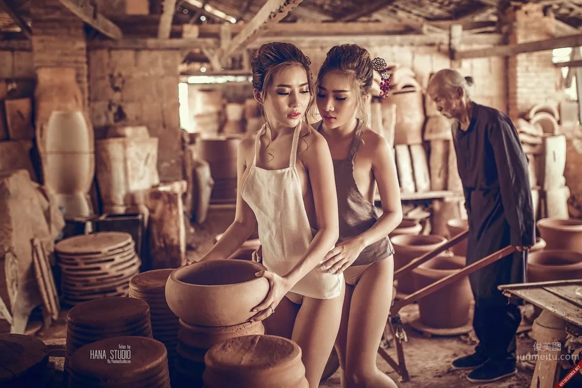 Vietnamese Countryside Sisters Series: Pottery Village Photos photo 3